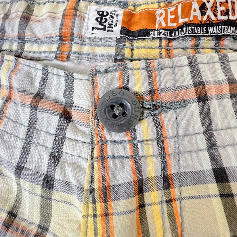Lee Plaid Bermuda Shorts Boys Sz 18 Free w/Purchase - Picture 2 of 13